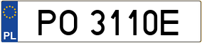 Truck License Plate